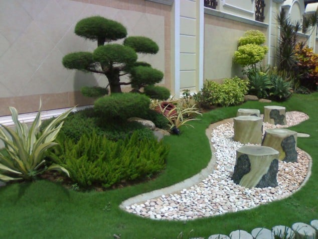 15 Awesome Garden Design With Stones and Rocks