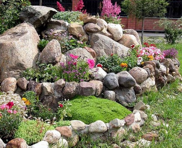 15 Awesome Garden Design With Stones And Rocks