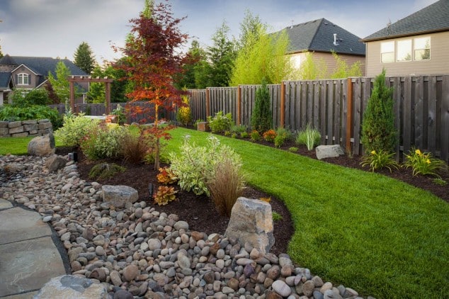 15 Awesome Garden Design With Stones and Rocks