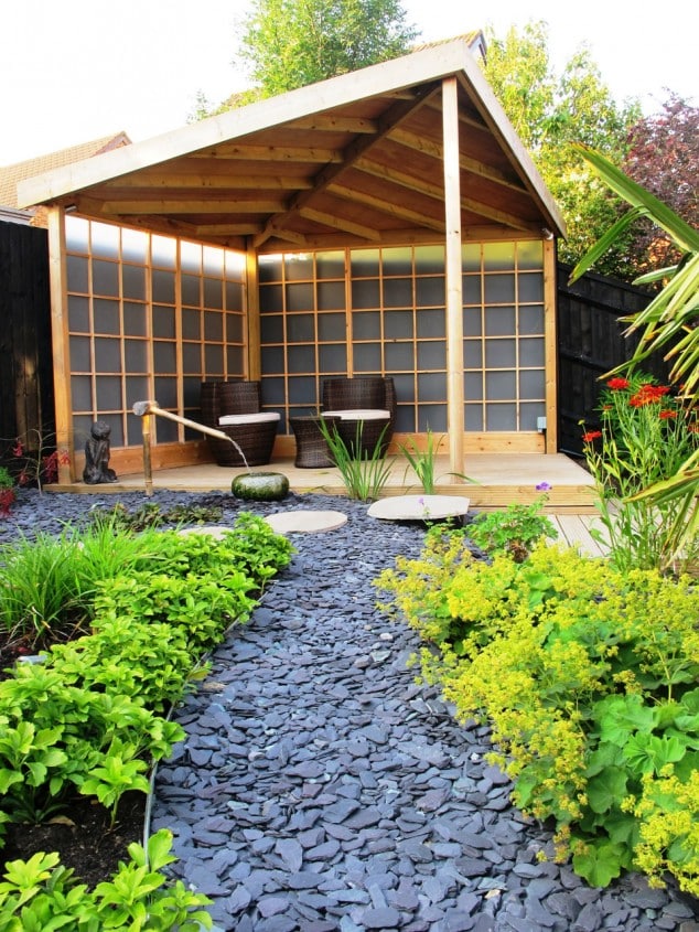 15 Awesome Garden Design With Stones and Rocks