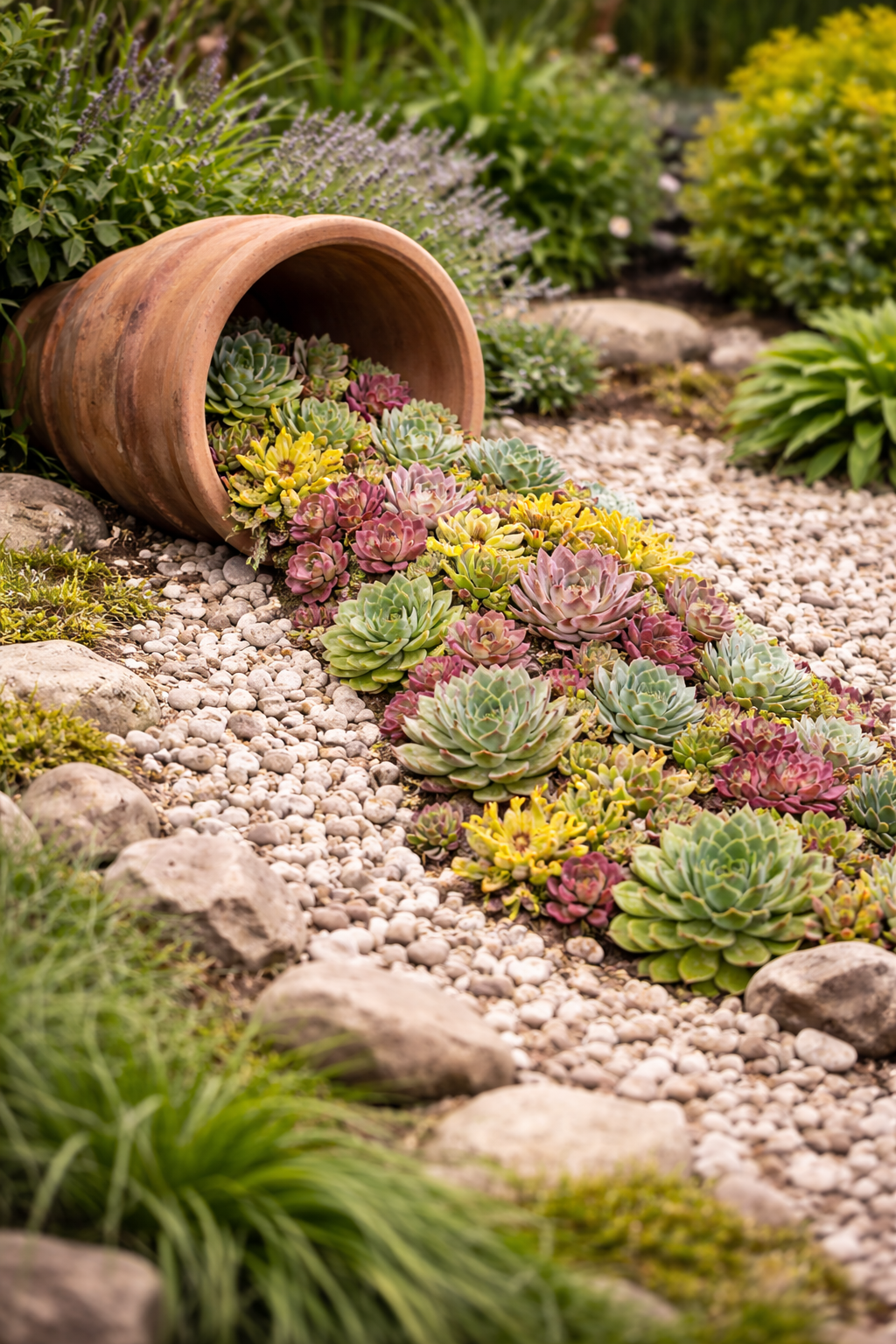 Transform Your Garden with Overturned Flower Pots Transform Your Garden with Overturned Flower Pots garden with overturned flower pots 3