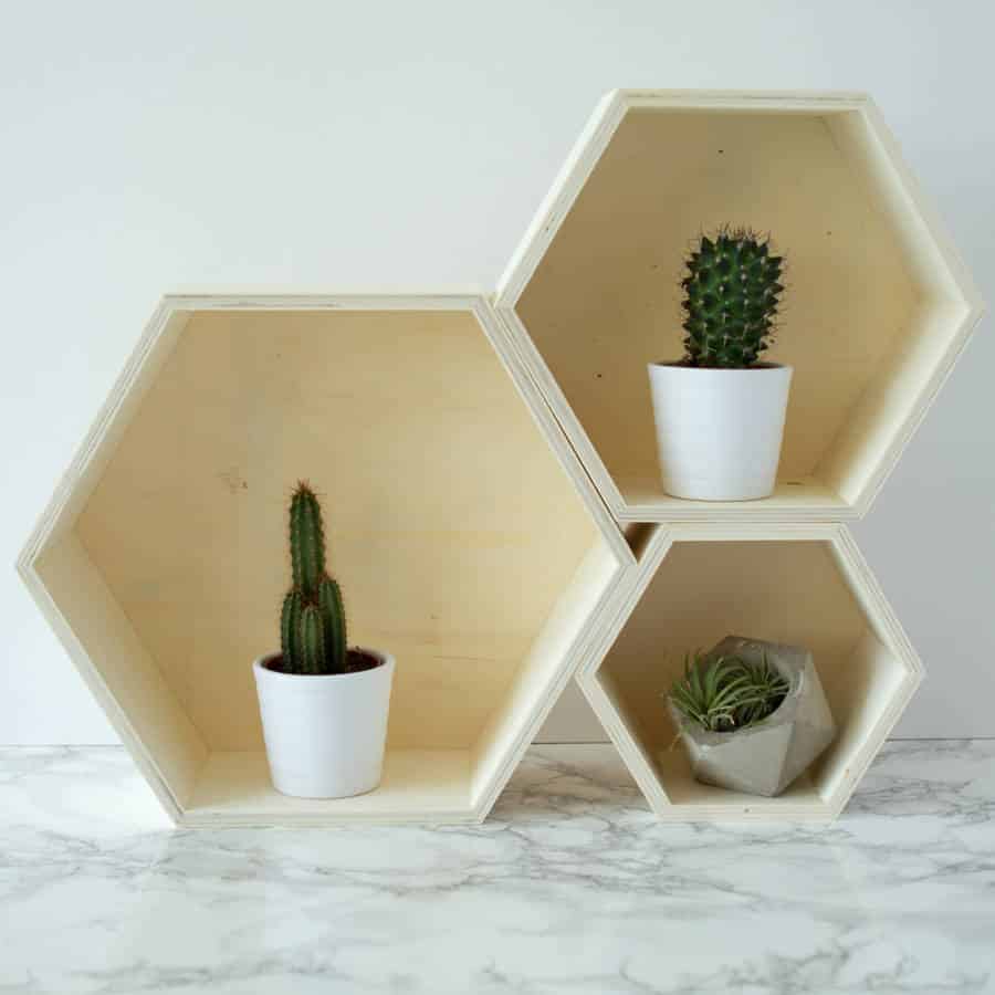 DIY Geometric Shelves That Will Add Dimension In Your Room