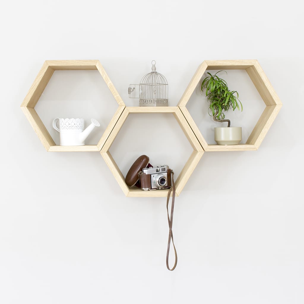 DIY Geometric Shelves That Will Add Dimension In Your Room