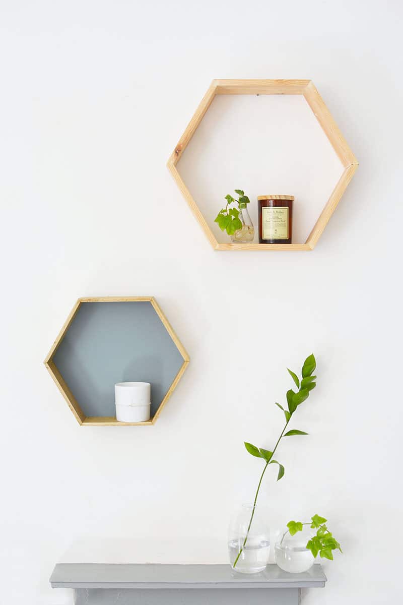 DIY Geometric Shelves That Will Add Dimension In Your Room