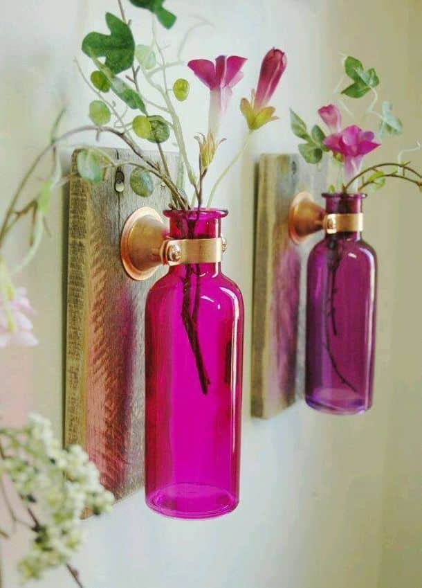 15+ Stunning DIY Recycled Glass Bottle Projects