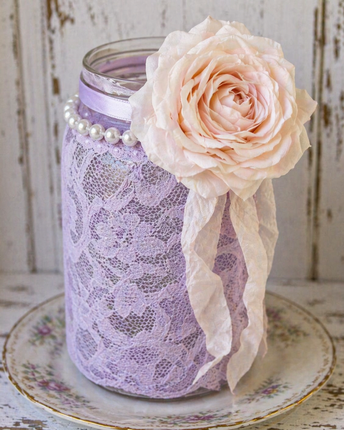 Glass Jars and Bottles Decorated with Lace for Home Decor Glass Jars and Bottles Decorated with Lace for Home Decor glass jars and bottles decorated with lace 1