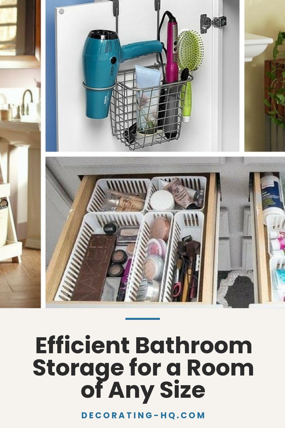 Efficient Bathroom Storage for a Room of Any Size