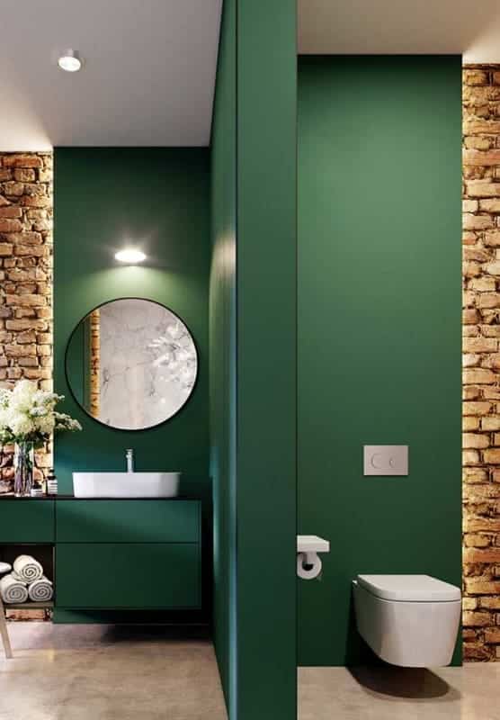 green interior decorating tips bathroom