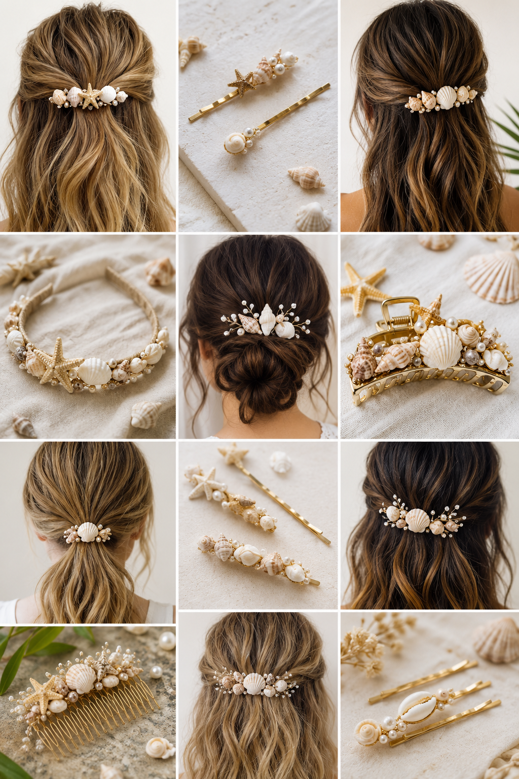 Hair Accessories Made with Seashells: Elegant Coastal Ideas to Make and Wear Hair Accessories Made with Seashells: Elegant Coastal Ideas to Make and Wear hair accessories made with seashells 2