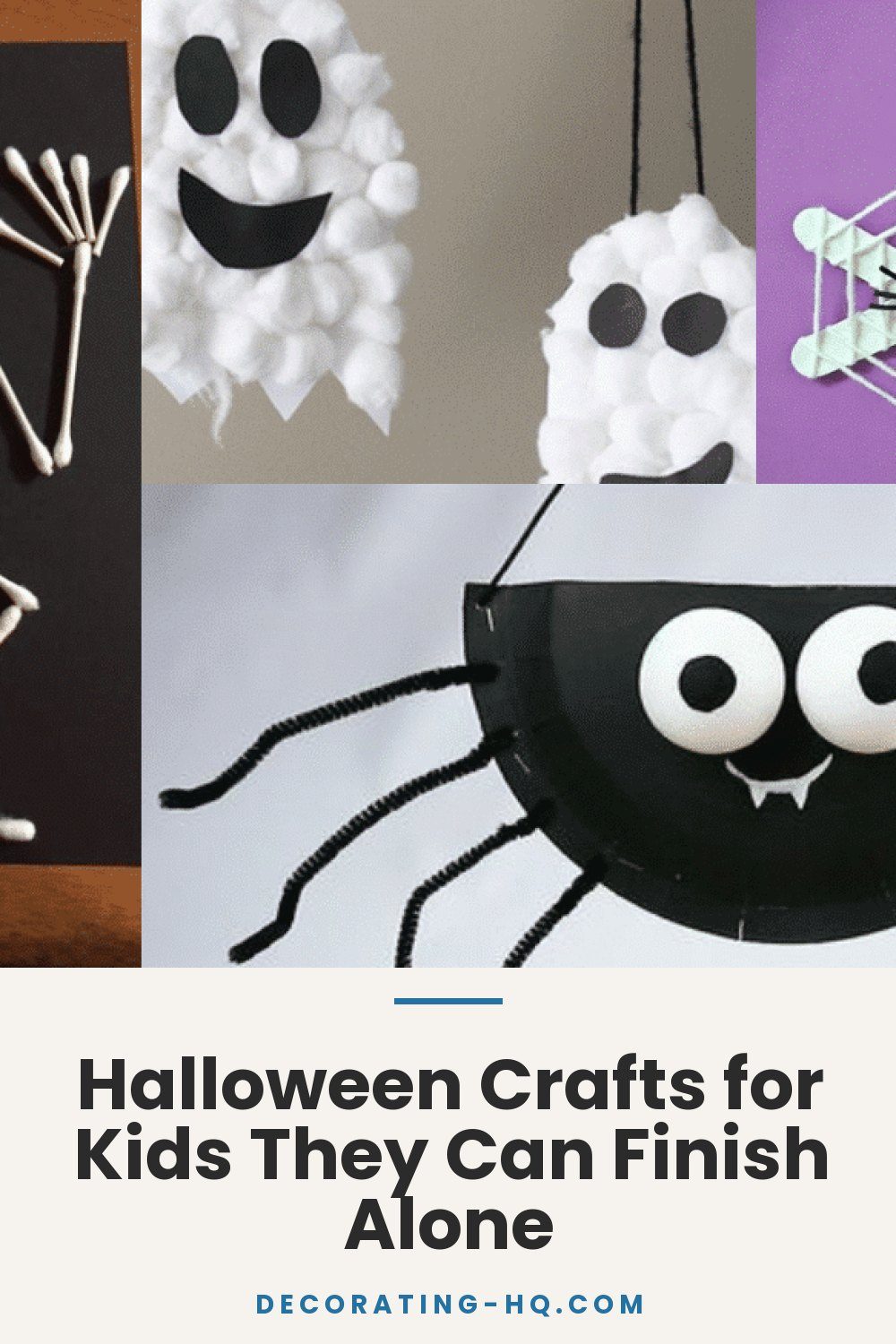 Halloween Crafts for Kids They Can Finish Alone