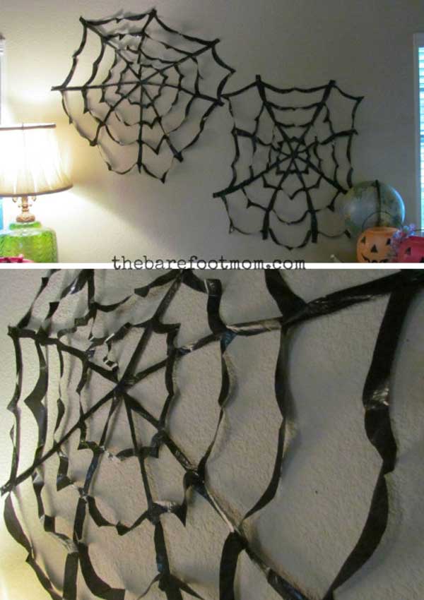 halloween decorations with trash bags 1