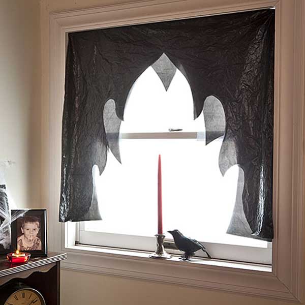 halloween decorations with trash bags 2