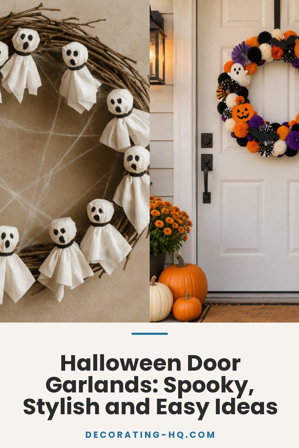 Halloween Door Garlands: Spooky, Stylish and Easy Ideas