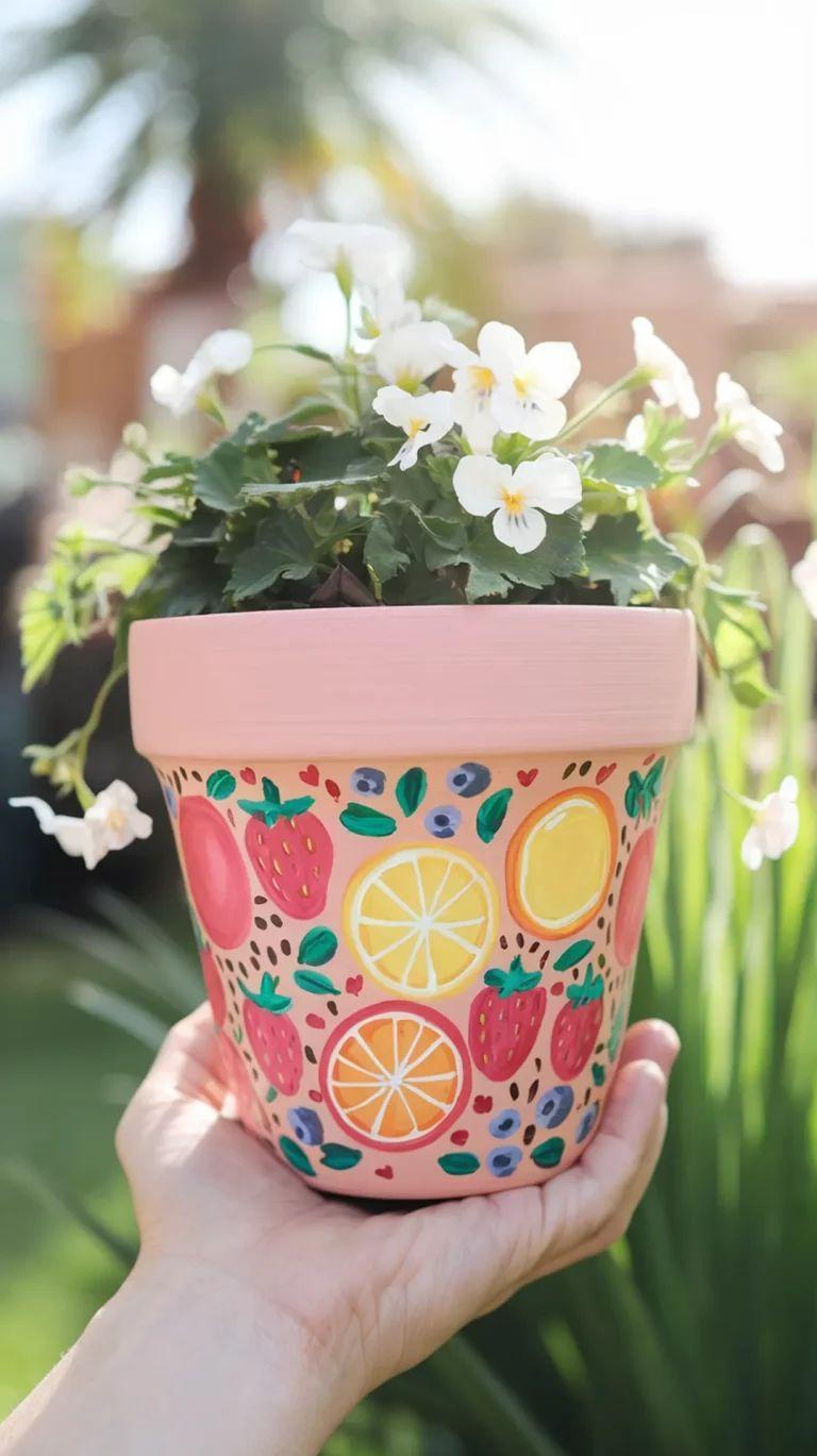 Beautiful Hand Painted Flower Pots to Brighten Your Home Beautiful Hand Painted Flower Pots to Brighten Your Home hand painted flower pots 1