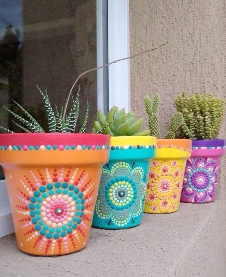 Beautiful Hand Painted Flower Pots to Brighten Your Home Beautiful Hand Painted Flower Pots to Brighten Your Home hand painted flower pots 3