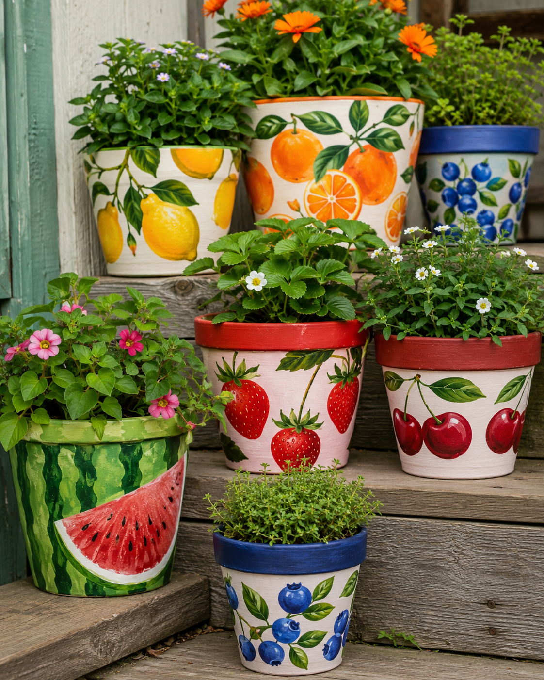 Beautiful Hand Painted Flower Pots to Brighten Your Home Beautiful Hand Painted Flower Pots to Brighten Your Home hand painted flower pots 3