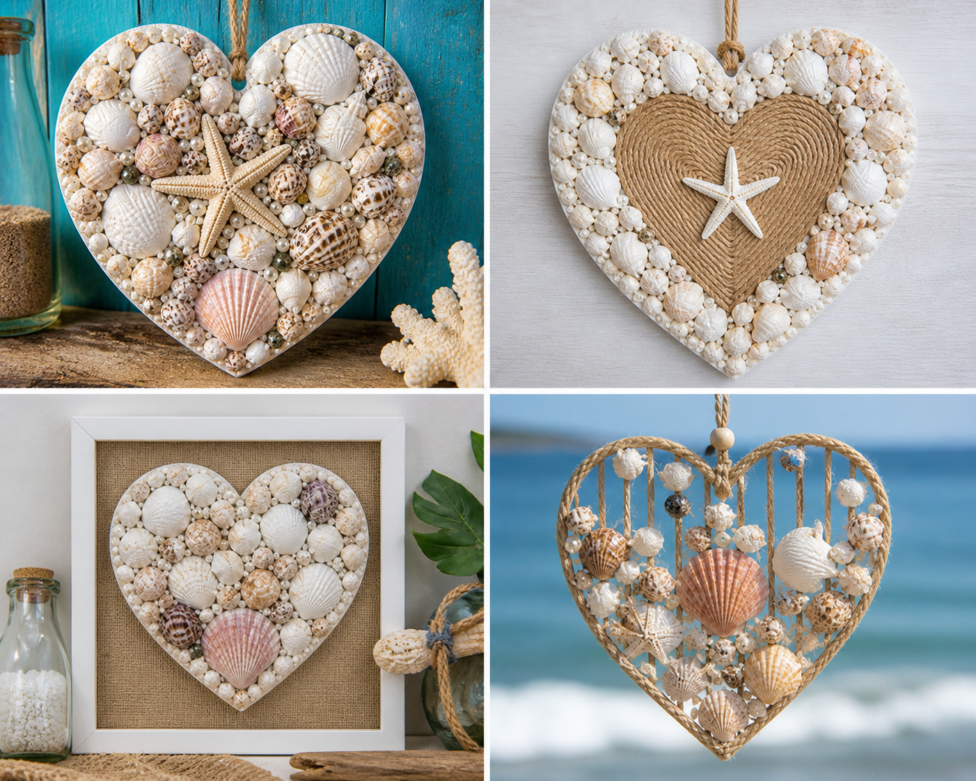 Hearts with Seashells: Beautiful Coastal Craft Ideas for Romantic Beach Decor Hearts with Seashells: Beautiful Coastal Craft Ideas for Romantic Beach Decor hearts with seashells 4
