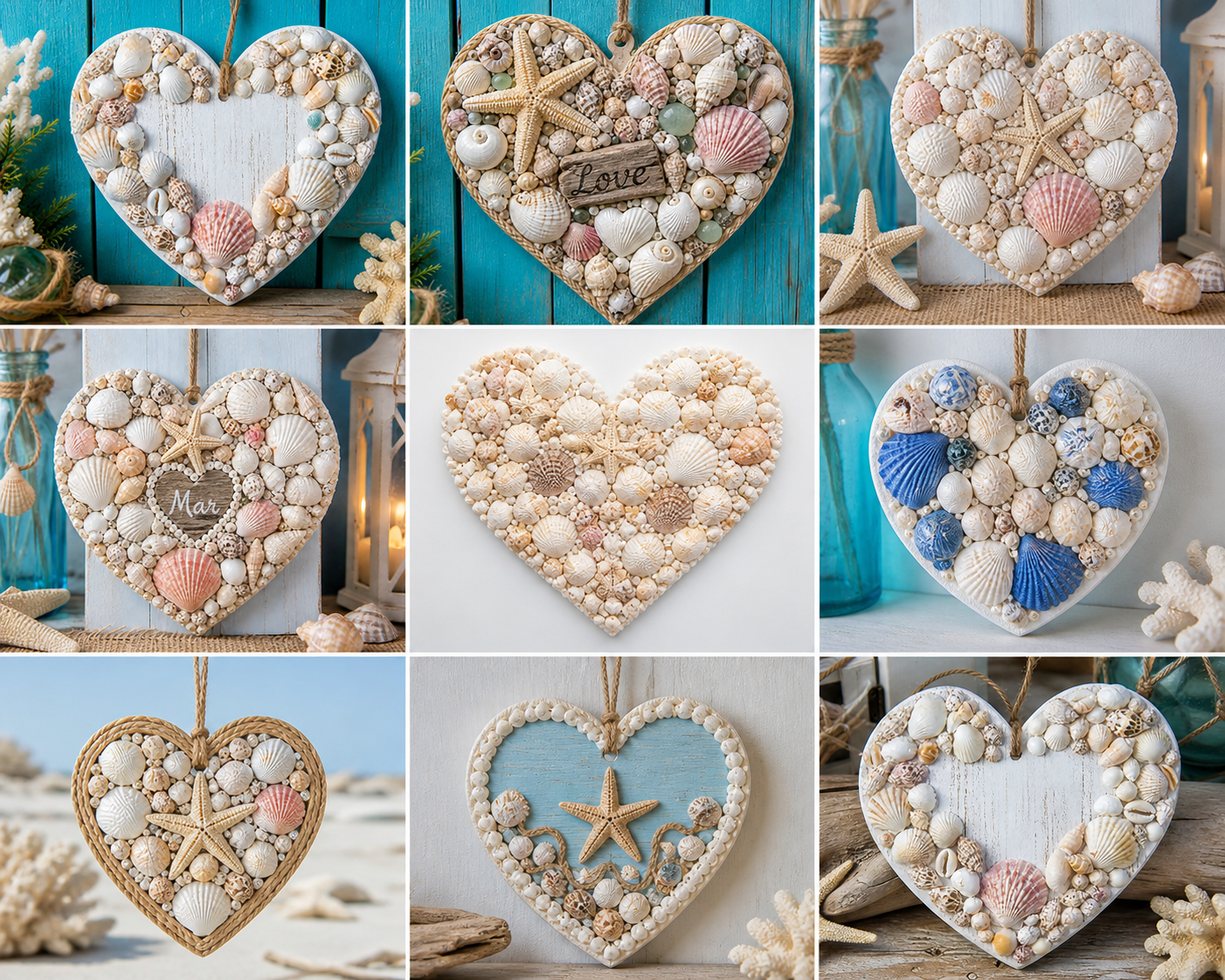 Hearts with Seashells: Beautiful Coastal Craft Ideas for Romantic Beach Decor Hearts with Seashells: Beautiful Coastal Craft Ideas for Romantic Beach Decor hearts with seashells 7