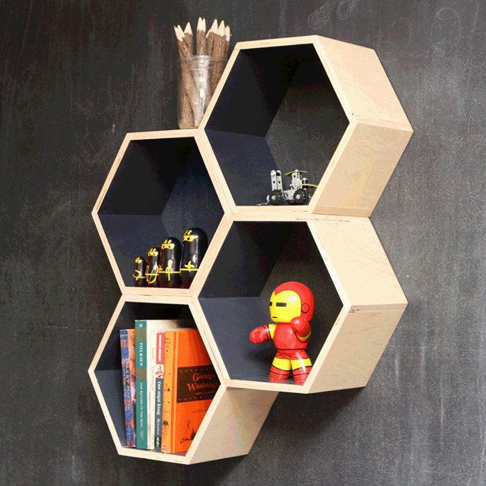 15+ Amazing Hexagon Shelf Ideas