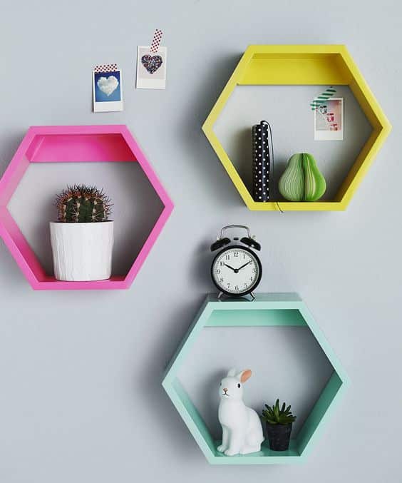 15+ Amazing Hexagon Shelf Ideas