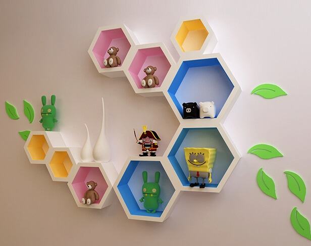 15+ Amazing Hexagon Shelf Ideas