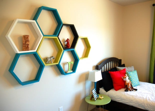 15+ Amazing Hexagon Shelf Ideas