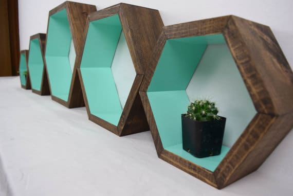 15+ Amazing Hexagon Shelf Ideas