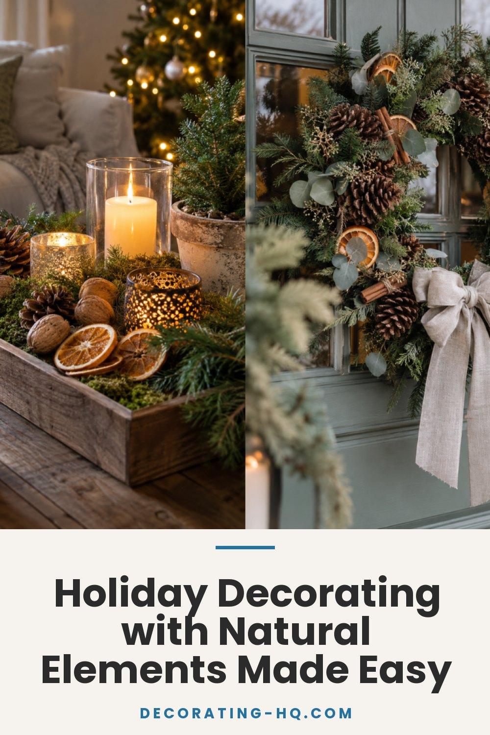 Holiday Decorating with Natural Elements Made Easy