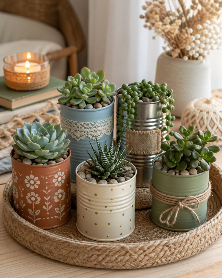 How to Grow Mini Succulents in Tin Cans Step by Step How to Grow Mini Succulents in Tin Cans Step by Step how to grow mini succulents in tin cans 3
