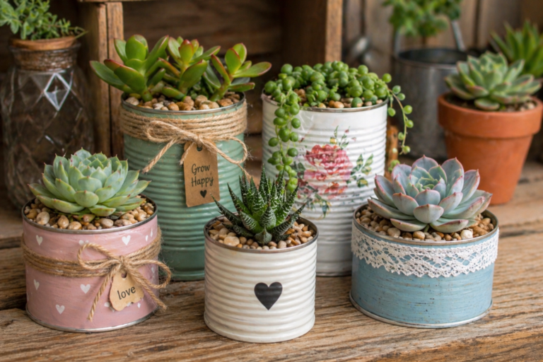 How to Grow Mini Succulents in Tin Cans Step by Step How to Grow Mini Succulents in Tin Cans Step by Step how to grow mini succulents in tin cans