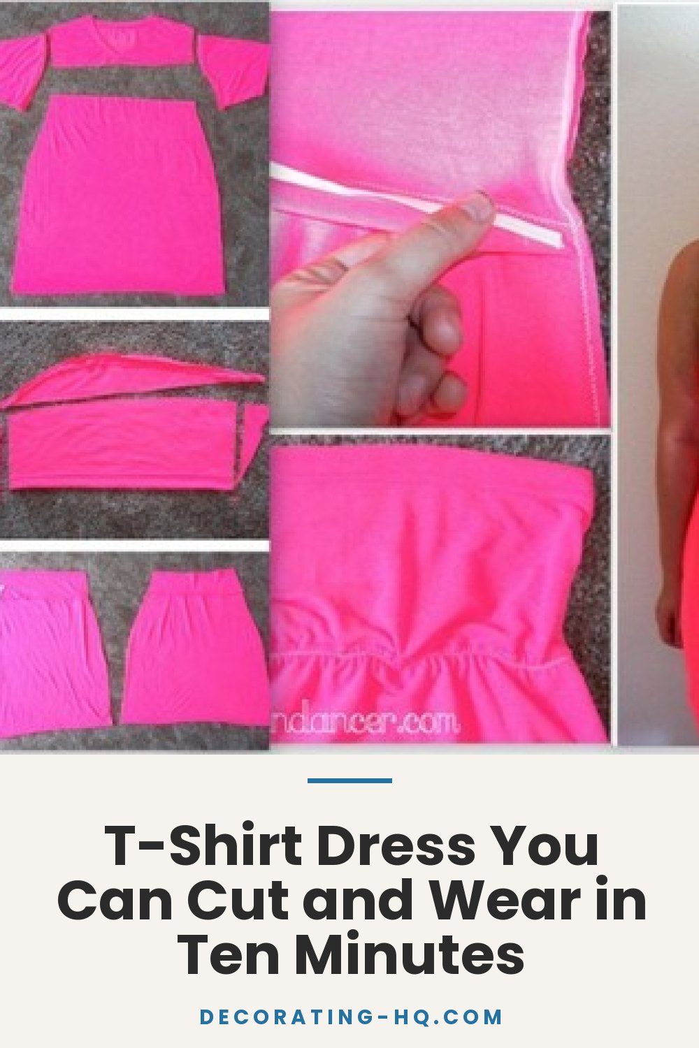 T-Shirt Dress You Can Cut and Wear in Ten Minutes