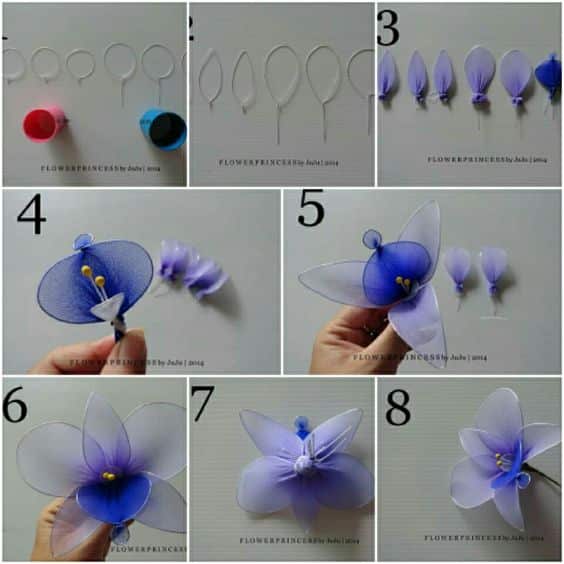 How to make flowers with nylon stockings Amazing tutorials