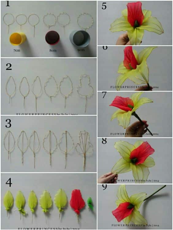 How to make flowers with nylon stockings Amazing tutorials