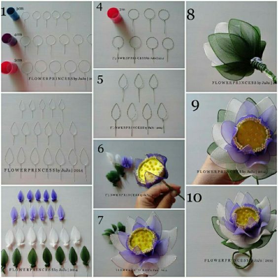 How to make flowers with nylon stockings Amazing tutorials