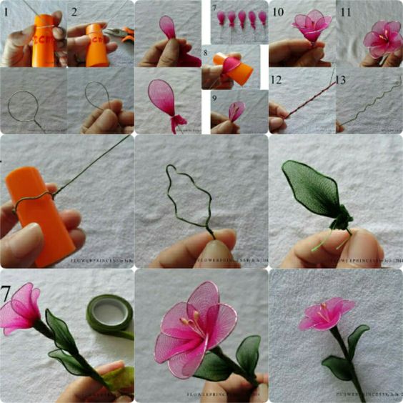 How to make flowers with nylon stockings Amazing tutorials