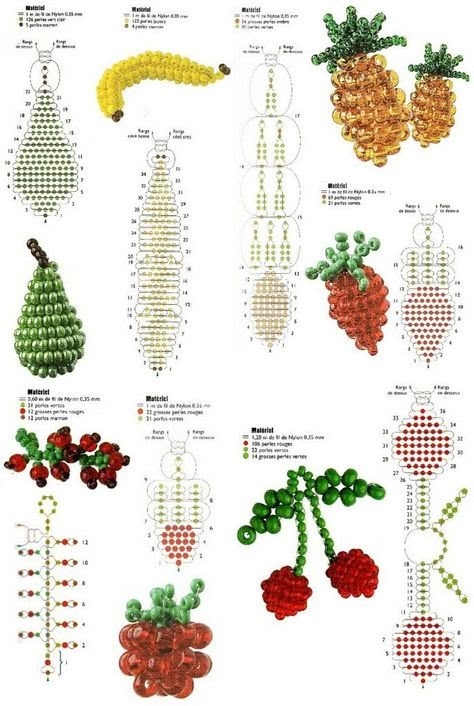 how to make fruit with seed beads 2