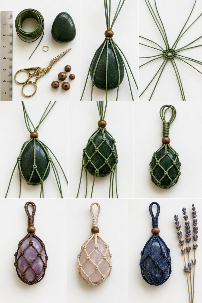 How to Make Pendants with Wire and Stones Easily at Home How to Make Pendants with Wire and Stones Easily at Home how to make pendants with wire and stones 4