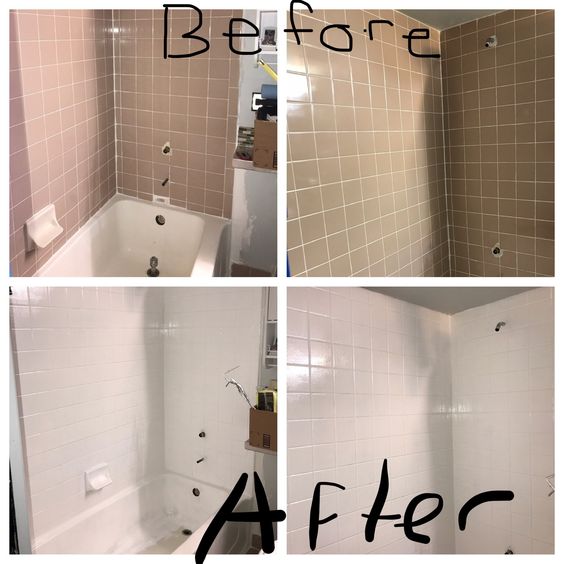 how to paint bathroom tiles 1