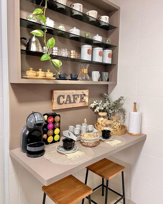 how to set up a stylish coffee corner