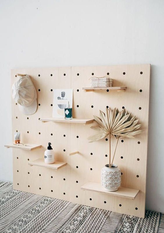 How to use pegboard in decoration