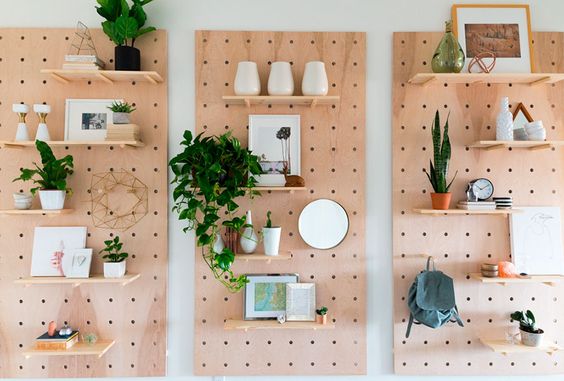 how to use pegboard in decoration 10