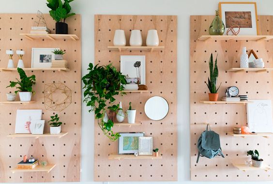 How to use pegboard in decoration