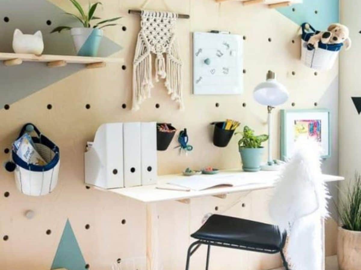 how to use pegboard in decoration 11