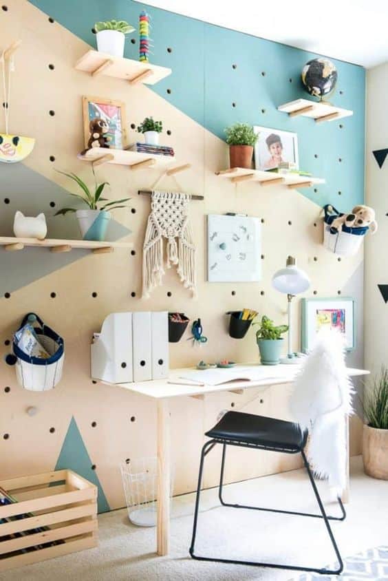 How to use pegboard in decoration