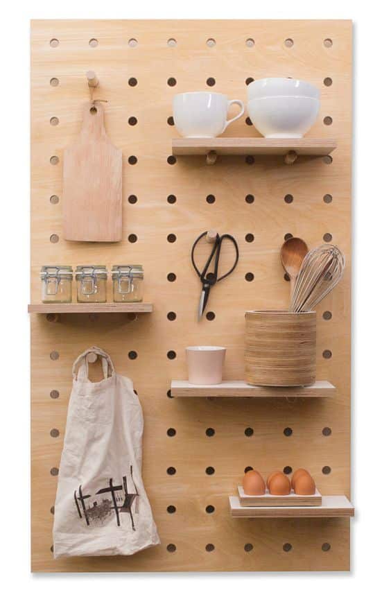 How to use pegboard in decoration