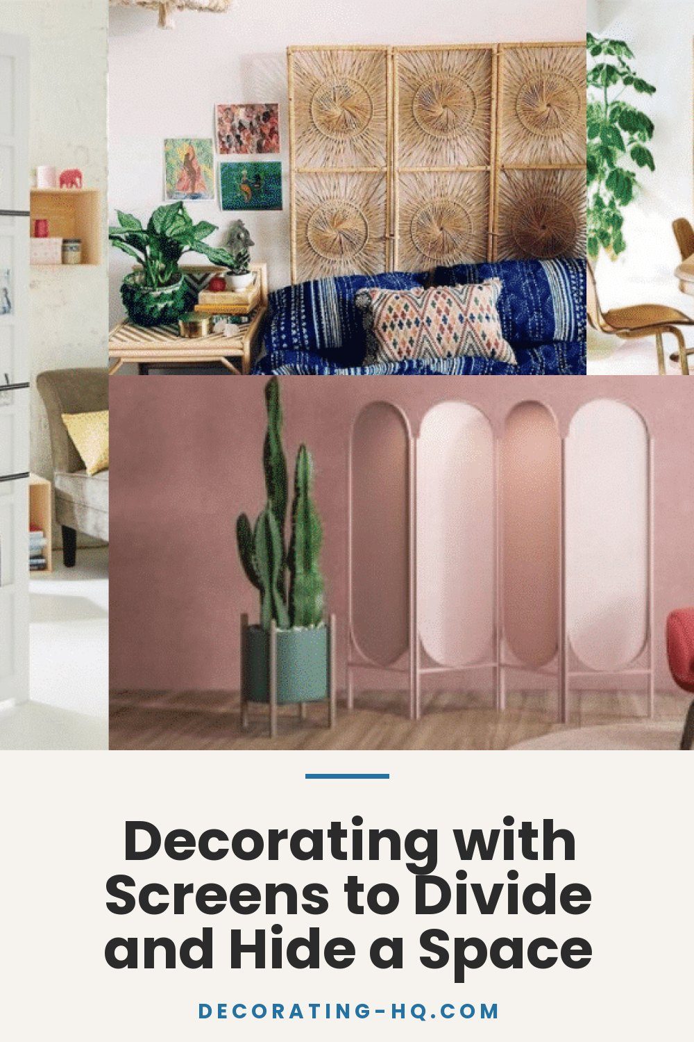 Decorating with Screens to Divide and Hide a Space