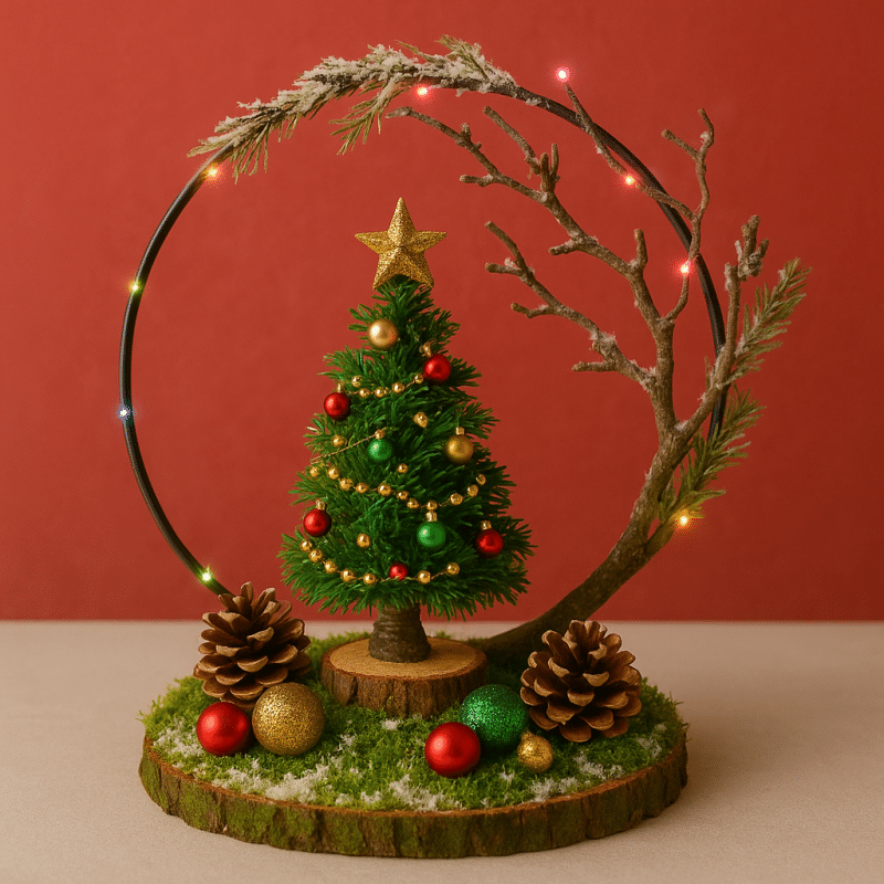 hula hoop christmas decor 6