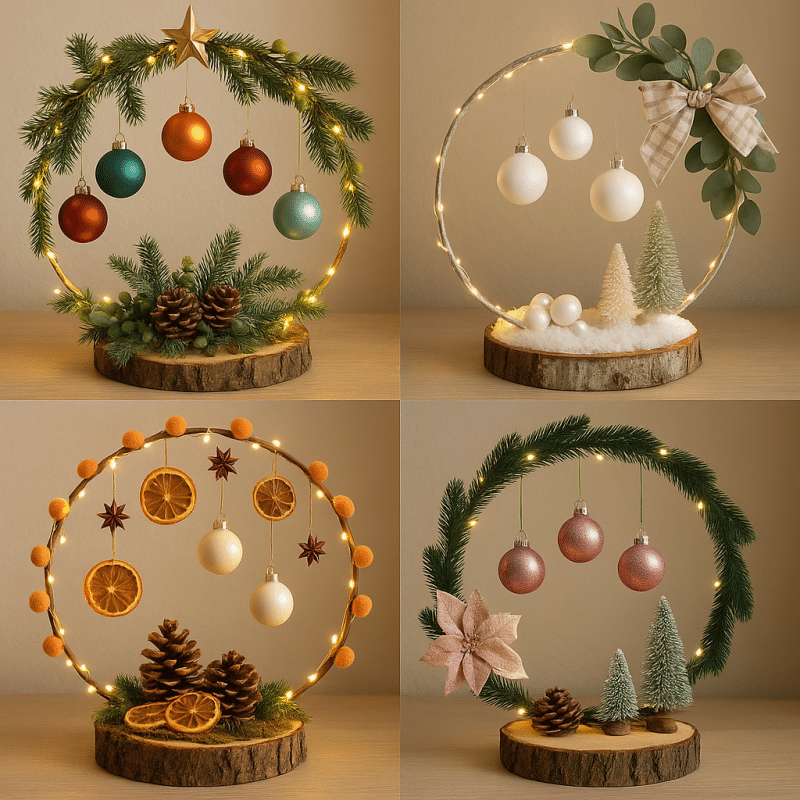 hula hoop christmas decor 7