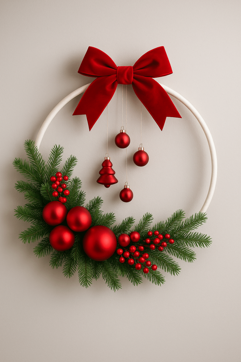 hula hoop christmas decor 8