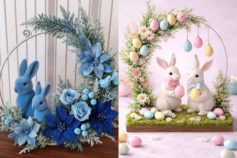 Hula Hoop Easter Decor: Fun DIY Ideas hula hoop easter decor 1